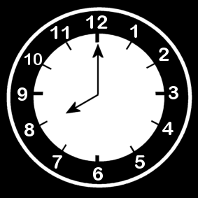 clock / 8 'o clock